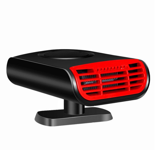 Riwesomey Calentador negro para coche, calentador portátil de 12V para descongelador de parabrisas de coche, calentador portátil para coche Automoción decorativa y accesorios