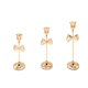 thumbnail image 2 of Juego de candelabros de hierro dorado de Navidad | Centro de mesa moderno • Decoración romántica para la cena a la luz de las velas • Construcción de metal duradero • Decoración navideña para el, 2 of 7