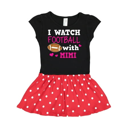 

Inktastic I Watch Football with My Mimi Gift Toddler Girl Dress