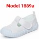 thumbnail image 1 of Zapatos de lona para niños, uniforme escolar, zapatillas blancas con cordones y cinta mágica para niños, niñas, estudiantes, guardería, 1 of 5