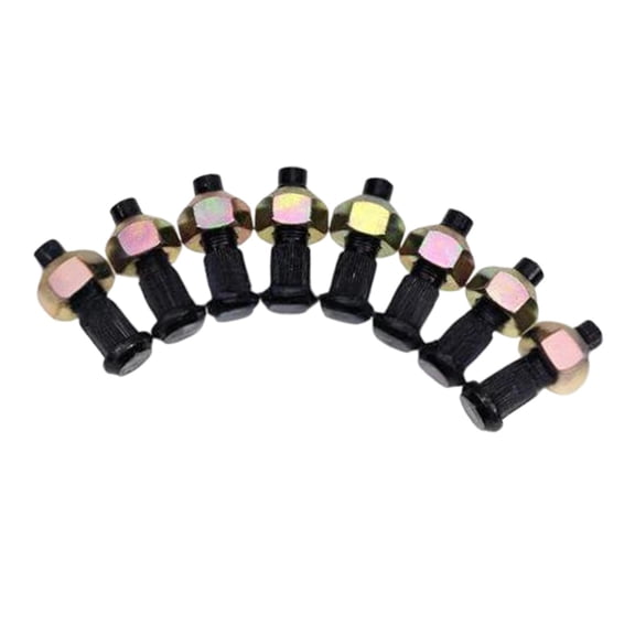 16 Pieces Wheel Lug Nuts Studs Easy Installation Design Replacement for Bobcat Skid Steer 863 873 883 S
