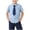 Sky Blue, variant on LEKWK Uniform Shirts for Boys Button Down Short Sleeve Collared Oxford Shirt School Dress Tops with Tie Back to School Party Casual Wear Size 2-13 Years