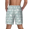 thumbnail image 4 of Goofa White Swan Printed Men's Swim Trunks Board Shorts Quick Dry Mens Swimming Trunks with Compression Liner,Breathable Fit Hawaii Beach Shorts-X-Large, 4 of 9