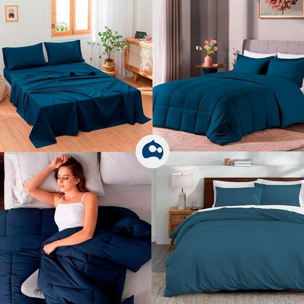 Ropa De Cama Matrimonial Edredon Mas Juego De Sabanas Set Edredón