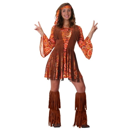 Women's Plus Size Fringe Hippie Costume - Walmart.com