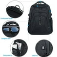 thumbnail image 4 of KROSER 18.4 Inch Adult Travel Polyester Gaming Backpack, Black, 4 of 7