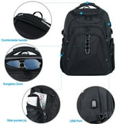 KROSER 18.4 Inch Laptop Travel Backpack Black