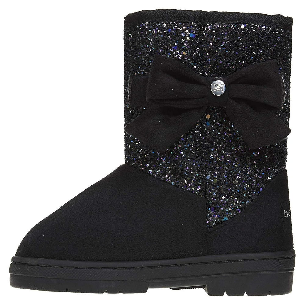 bebe bebe Girls Glitter Winter Boots Size 13 with Side Bow Casual
