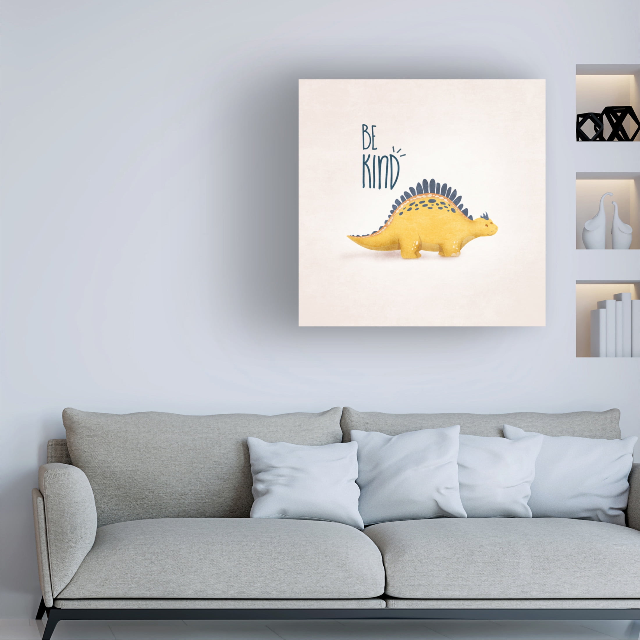 Trademark Fine Art Emel Tunaboylu Dino Sari Tombik Canvas Wall Art