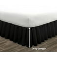 thumbnail image 5 of HNB Store Ruffled Bed Skirt Easy Fit 21" in Drop | Microfiber | Olympic Queen Size Bedskirt | Black, 5 of 7