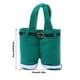 thumbnail image 5 of Cateissary Bolsa de dulces portátil, pantalones de Papá Noel, cesta de pantalones con asa, vino, Feliz Navidad, regalo de Año Nuevo, Kits de decoración para fiestas Verde S, 5 of 6