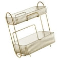 thumbnail image 3 of Estante de encimera de maquillaje, organizador de 2 capas para encimera de baño, organizador de encimera de baño, innovación moderna, 3 of 12