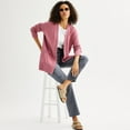 thumbnail image 4 of Women's Sonoma Goods For Life® Every Day Cardigan Color: Mai Mauve Size: X SMALL, 4 of 4