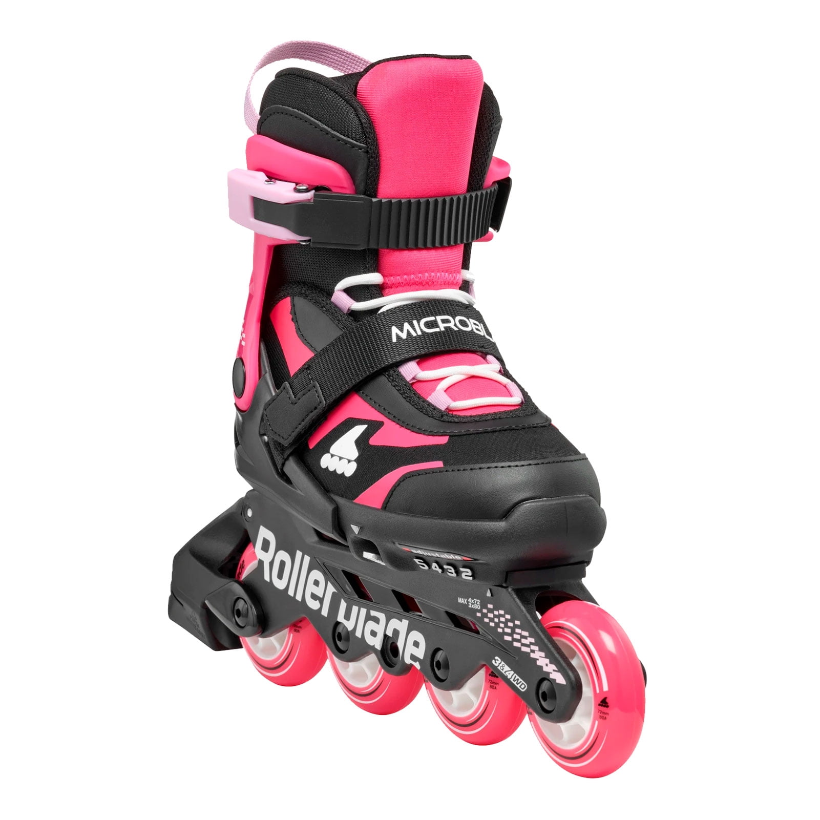 ROLLERBLADE Kids' Microblade Black/Pink Skates, Size: 5-8 (86B0751530NJ02-5-8)