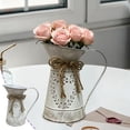 thumbnail image 3 of Metal Pitcher Jug Vase for Flower,Galvanized Metal Pitcher Vase, Farmhouse Rustic Milk Can Flower Vintage Vase Pitcher Decor Kitchen Bathroom Decor for Home, 3 of 6