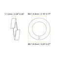 thumbnail image 2 of Unique Bargains 300 Pack Spring Lock Washer, 304 Stainless Steel M4 Split Lock Washer Assortment, 2 of 6