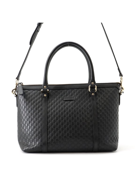 Pre-Owned Gucci tote bag, Microguccissima leather, 449656, GUCCI 2-way shoulder black, handbag,