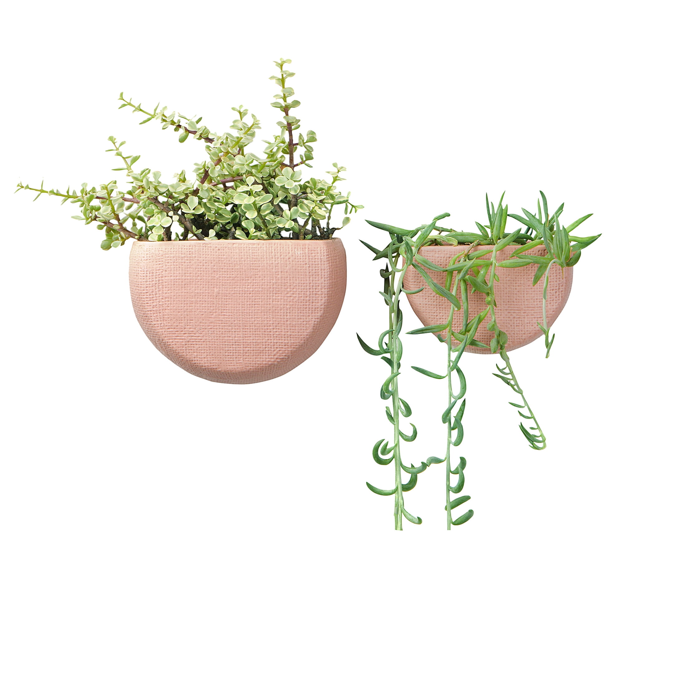 Main + Mesa Stoneware Wall Planters, Set of 2