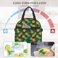 thumbnail image 4 of Balery Pineapples with Palm Leaves Bolsa de Almuerzo Impresa, Caja de Almuerzo Reutilizable, Bolsa Térmica Aislada para Almuerzo, Bolsa Antiderrames, 4 of 7