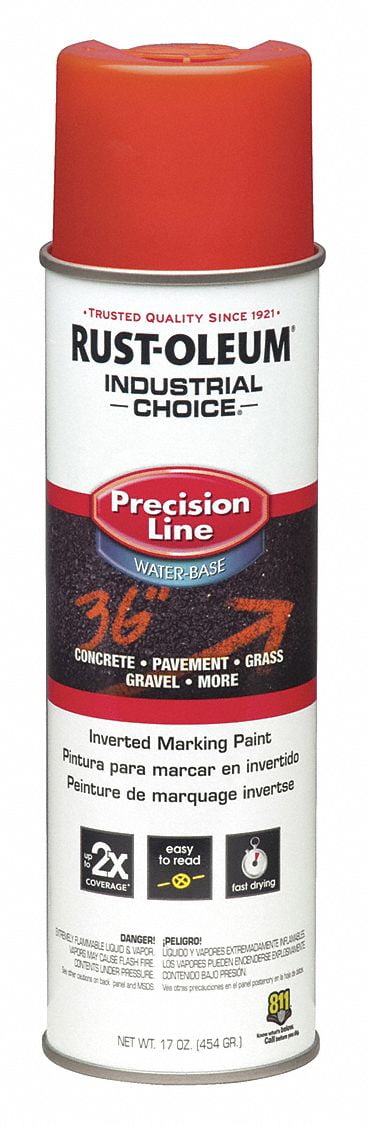 Rust-Oleum Line Marking pnt,20 oz,Fluorescent Red  1862838