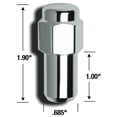 thumbnail image 4 of Gorilla Écrou à Boulon 74137B à Tige Allongée; 12 Millimètres X 1,5 Po de Filetage; Tige de 1 Po; Longueur Totale de 2 Po; Taille Hexagonale de 13/16 Po; Plaqué Chrome; Acier; Lot de 4 avec Emballage Ensaché, 4 of 6