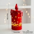 thumbnail image 2 of Árbol de Navidad de vidrio brillante, velas, luces de viento, vasos para velas, adornos brillantes, 2 of 5