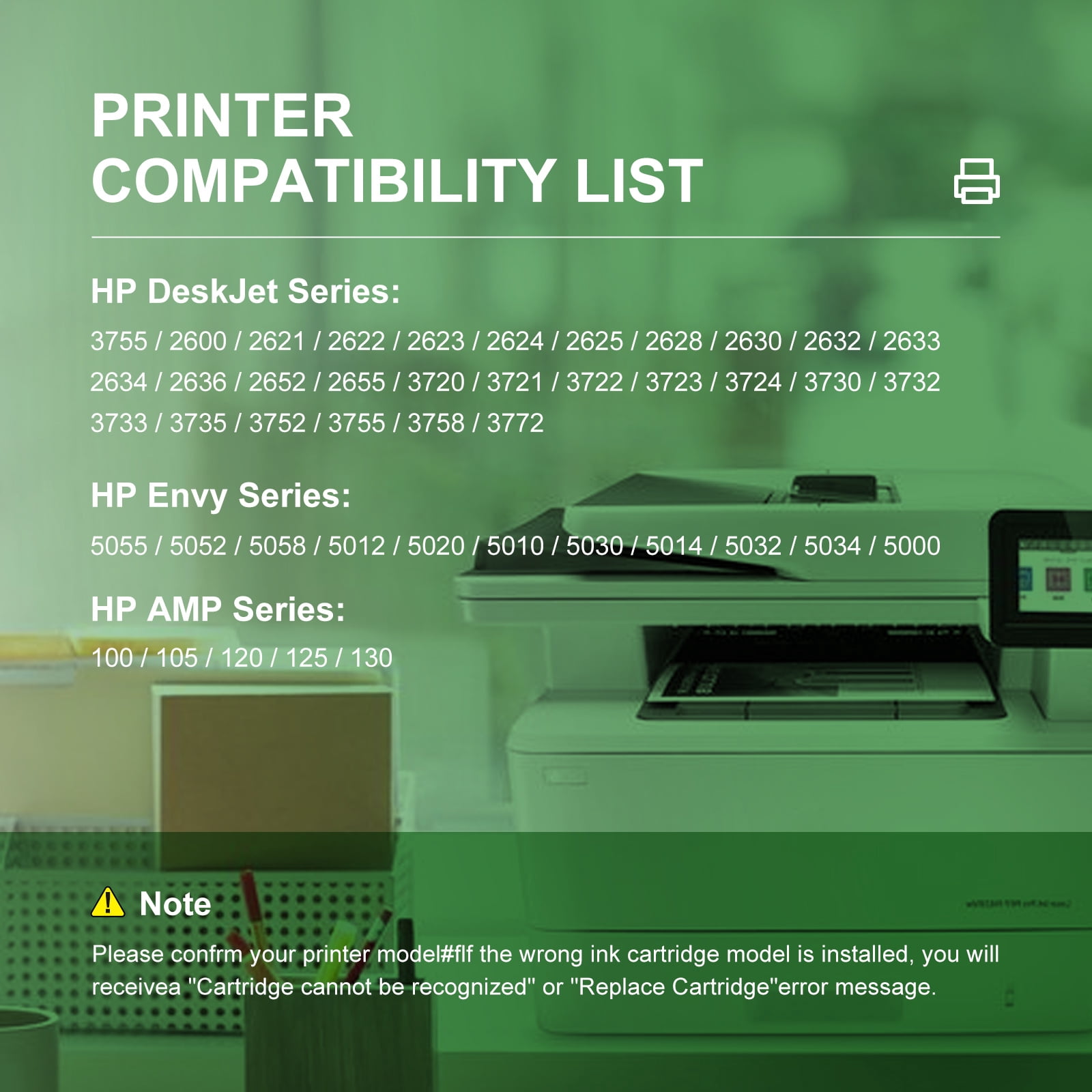 Kolor Expert 65XL Ink Cartridges for HP Deskjet, Envy, and AMP