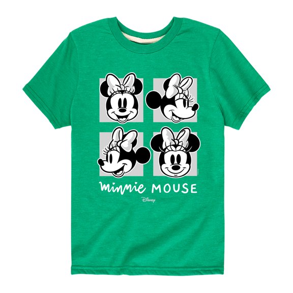 Disney - Mickey & Friends - Hollywood Minnie Mouse Squares - Toddler And Youth Short Sleeve Graphic T-Shirt