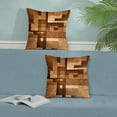 thumbnail image 3 of Burnt Orange Pillow Covers 18x18, Abstract Art Outdoor Decorative Throw Pillows for Couch, Modern Geometry Decor Cushion Cover 2 Pcs Soft Farmhouse Square Pillowcase for Bed Car Safa, 3 of 6
