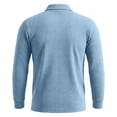 thumbnail image 5 of LWavelet Long Sleeve Polo Shirts for Men Casual Button Dress Knit Golf Shirt Classic Business Office Collared Shirts, 5 of 6