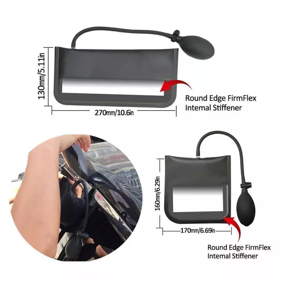 Car Door Trim Removal Tool Kit, Auto Interior Panel Pry Tools with Air Wedge for Window Door Alignment & Vehicle Repair