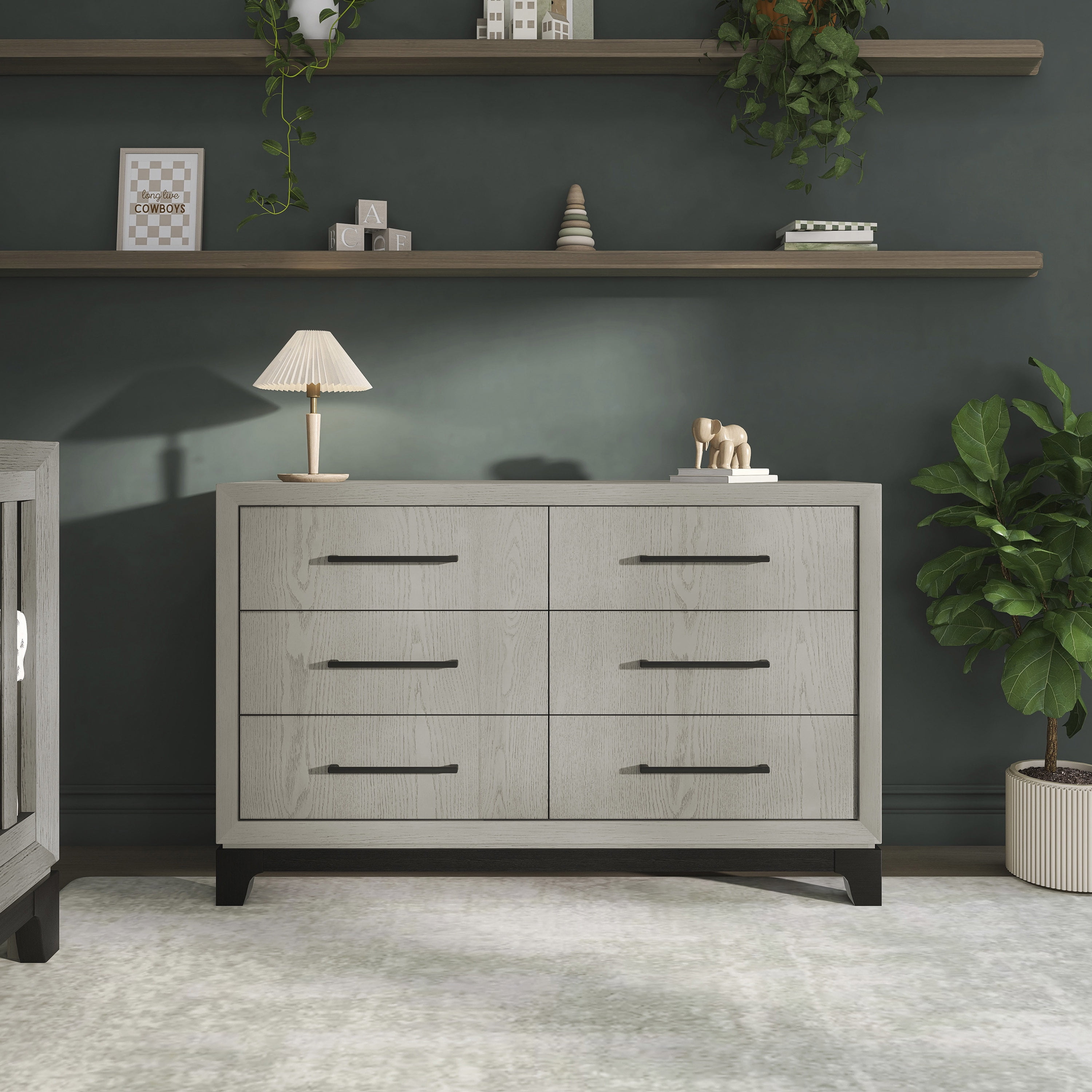 Evolur Remy Double Dresser, Light Ash