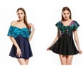 thumbnail image 4 of Jumpingount Trajes de baño ligeros para mujer - Manténgase fresco y elegante en la playa Trajes de baño para mujer Traje de baño Transpirable Vestidos Canglan lago azul F US20, 4 of 6