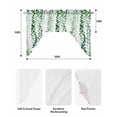 thumbnail image 5 of Green Weeping Eucalyptus Swag Valances for Windows, Small Curtains Drapes, Spring Summer Country Leaves Kitchen Window Curtains Over Sink Window Treatment Valance for Bedroom/Bathroom 56"x36", 5 of 5