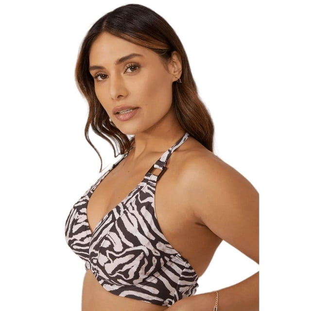 Magnifique Haut de Bikini pour Femmes à Imprimé Animalier Non Rembourré