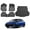 2021-2024 Hyundai Elantra Hybrid, variant on DIKSOAK Original Cargo Liner and Backrest Mats for the 2024-2025 Hyundai Santa Fe - Custom Fit Trunk Mat and Backrest Mats - All Weather Protection Anti-Skid Car Mats for Santa Fe