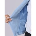 thumbnail image 6 of INSPIRE CHIC Women's Suit Vest Double Breasted Business Lapel Dressy Waistcoat Vest L Light Blue, 6 of 7
