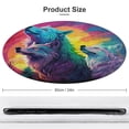 thumbnail image 2 of Wolves in The Moonlight Floral Medallion Round Rug - Small Round Area Rug, Soft Non-Slip Machine Washable Bedroom Mat Indoor Accent Entry Carpet for Office Desk Dorm Hallway, 2 of 7