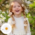 thumbnail image 6 of 20 PCS Daisy Hair Clips, Daisy Flower Hair Clips, Vintage Sun Flower with Hair Alligators Clips Hair Barrette for Women Wedding Hair Accessories for Brides, 6 of 7