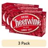 (3 pack) Cheerwine Soft Drink, 12 fl oz, 24 Pack Cans