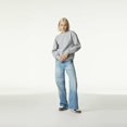 thumbnail image 2 of American Apparel Unisex Reflex Fleece Crewneck Sweatshirt, GRF496AA, Heather Grey, Large, 2 of 5