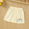 thumbnail image 2 of Gubotare Girls Soccer Shorts Baby Boys Girls One Pack Athletic Shorts Cotton with Drawstring 3 6 Months (J,3-6 Months), 2 of 4