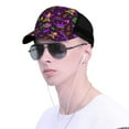 thumbnail image 4 of Lsque Mardi Gra2 Printed Trucker Hat - Baseball Cap for Men Women - Breathable Mesh Side, Adjustable Fit - for Casual Wear, 4 of 7