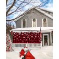 thumbnail image 5 of Garage Door Banner Cover 7 x 16 ft, Christmas White Snowflake Snow On Black and Red Plaid Christmas Garage Door Decorations Holiday Christmas Backdrop Decor for Winter New Year Xmas Party, 5 of 6