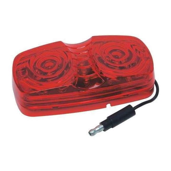 RoadPro LED 4 .in CLEAR MARKER LT RED (13 LED