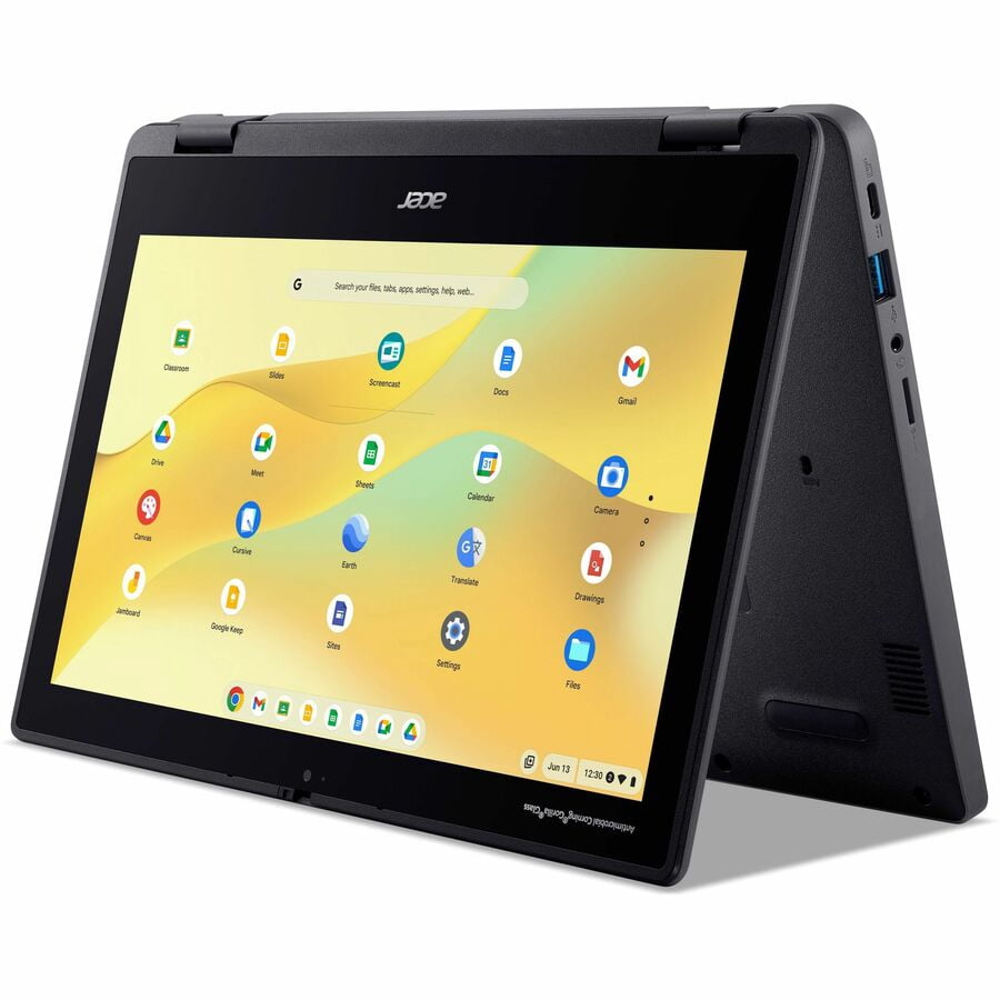 Acer Chromebook Spin 311 R724T R724T-K6Y1 11.6" Touchscreen Convertible 2 in 1 Chromebook, HD, MediaTek MT8 MT8186TV/AZA, 8 GB, 64 GB Flash Memory, English (US) Keyboard, Black