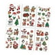 thumbnail image 1 of Pegatinas navideñas temporales, monísimas, pegatinas navideñas de dibujos animados de Papá Noel, muñeco de nieve y reno para calcetines, ideales para, 1 of 9