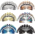 thumbnail image 1 of 36pcs Stainless Steel Ear Stretching Kits Thread Ear Tunnels Plugs Pie, 1 of 3