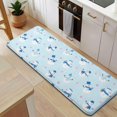 thumbnail image 5 of Light Blue Christmas Snowman Pattern Kitchen Rug Mat,Kitchen Runner Rugs Non Skid Washable,Decorative Kitchen Floor Mats for Kitchen,Sink,Laundry,17"x47.2", 5 of 7