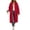 Red, variant on Ghalytn Women's Long Hooded Zip Up Jacket Fleece Lined Full Zip Long Sleeve Casual Coat with Pockets
